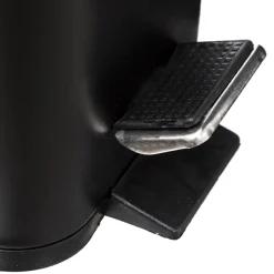 Cubo wc rectangular negro 5L