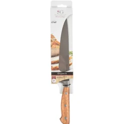 Cuchillo Chef Elegancia Con Mango Madera