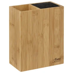 Cuchillos+Utensilios C/Soporte De Bambú