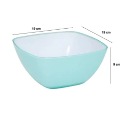 Cuenco cuadrado azul 9x19cm