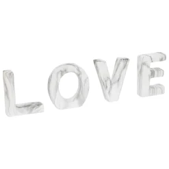 Decoración de cerámica efecto mármol love OLEN