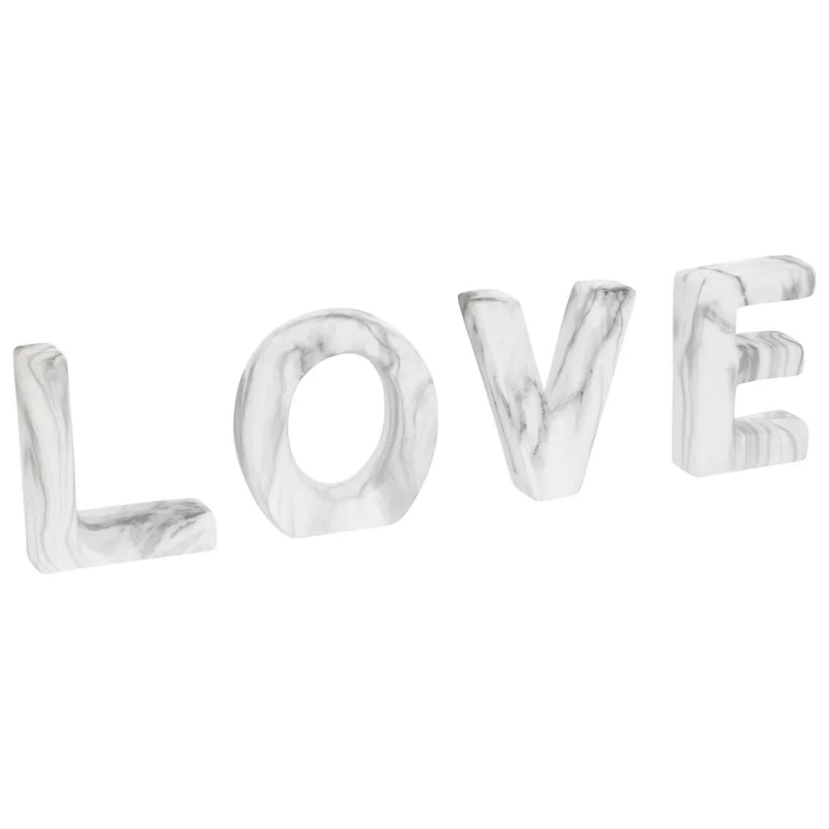 Decoración de cerámica efecto mármol love OLEN