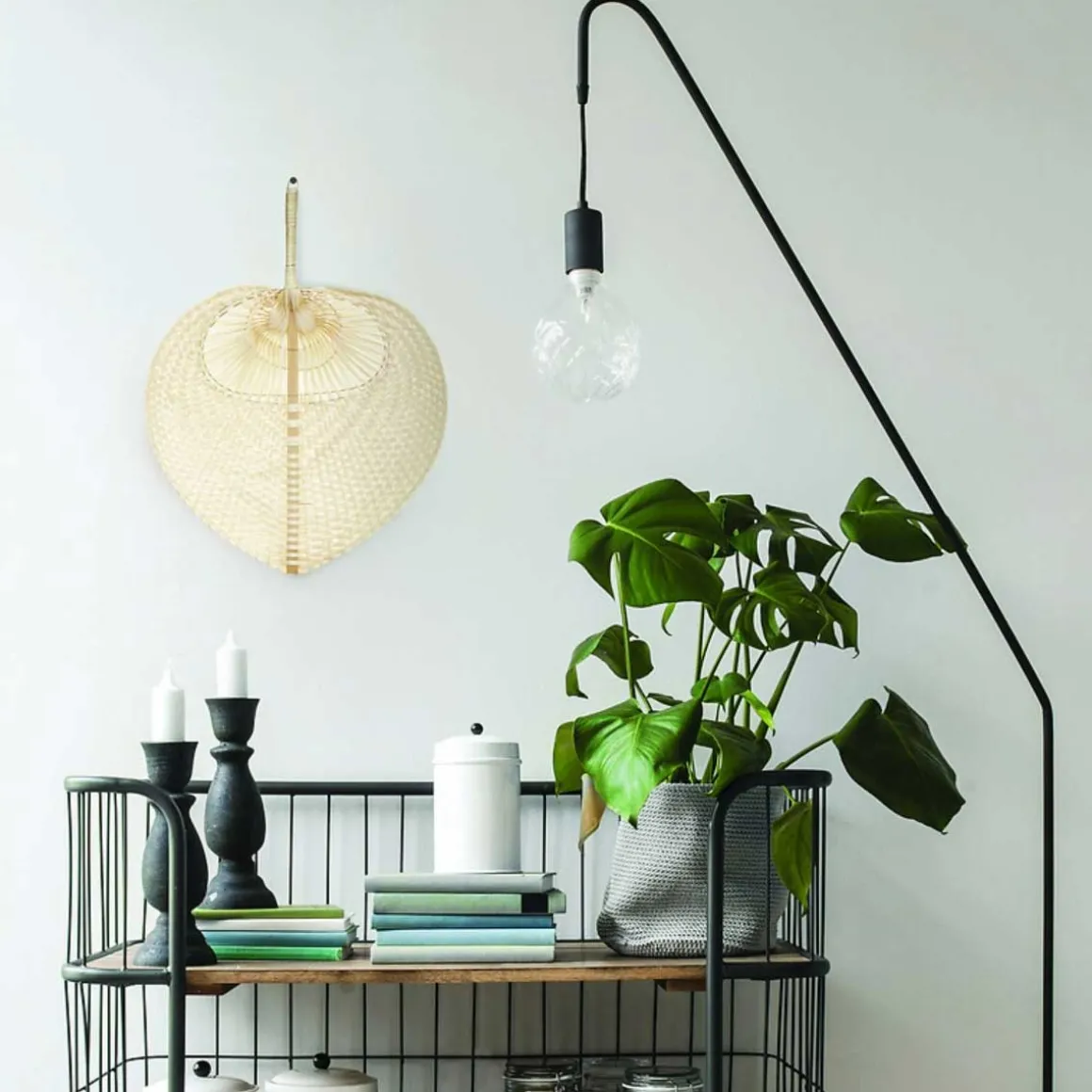 Decoración De Pared Folk Hoja De Bambú