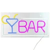 Decoración mural led neon bar