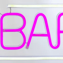 Decoración mural led neon bar
