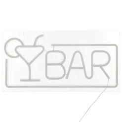 Decoración mural led neon bar