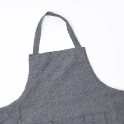 Delantal de cocina con frase gris oscuro 60x80cm