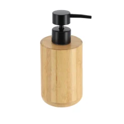 Dispenador Jabón Líquido Redondo De Bambú