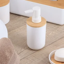 Dispensador De Jabón Líquido De Bambú