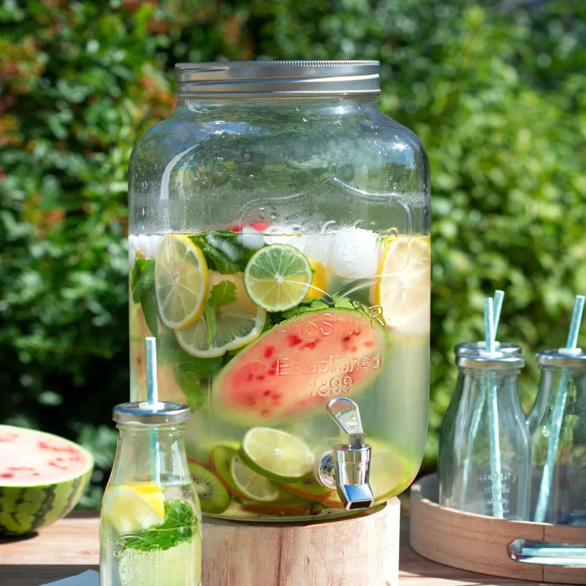 Dispensador De Vidrio C/Grifo 8L