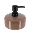 Dispensador jabón líquido de cerámica gris pardo