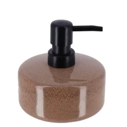 Dispensador jabón líquido de cerámica gris pardo