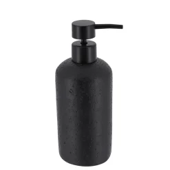 Dispensador Jabón Líquido Negro Efecto Piedra