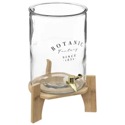 Dispensador Para Bebidas Botânica De Vidrio Y Bam