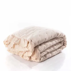 Edredón AMALFI crudo con encaje 250x260cm