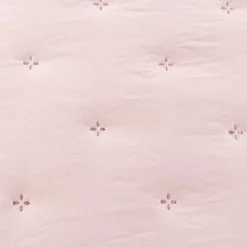 Edredón AMALFI rosa con encaje 250x260cm