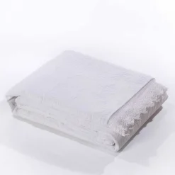 Edredón con encaje crudo 220x240cm