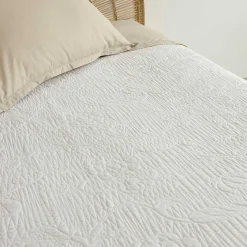 Edredón con encaje crudo 220x240cm