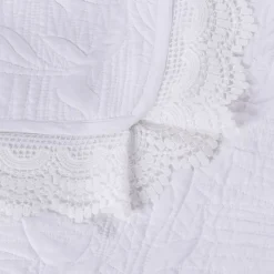 Edredón con encaje crudo 220x240cm
