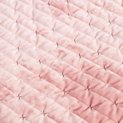 Edredón MIKA rosa de terciopelo 160x220cm