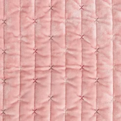 Edredón MIKA rosa de terciopelo 160x220cm