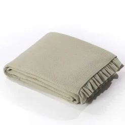 Edredón verde menta con volante 220x240cm