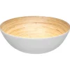 Ensaladera De Bambú Blanca 30Cm