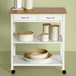 Ensaladera De Bambú Modern Blanca 20Cm