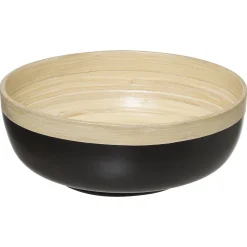 Ensaladera De Bambú Negra 20Cm