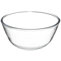 Ensaladera de vidrio 2.5L con tapa bambú