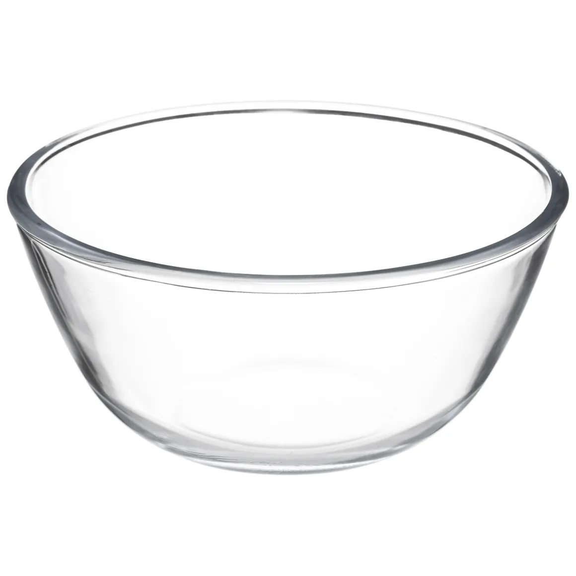 Ensaladera de vidrio 2.5L con tapa bambú