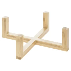 Ensaladera Porcelana Soporte Bambú 23Cm