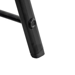 Escalera Negra Con 3 Peldaños De Aluminio 130cm