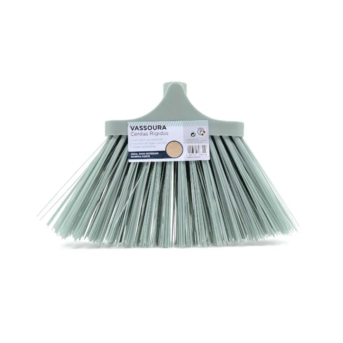 Escoba Dura De Pvc Azul Piedra