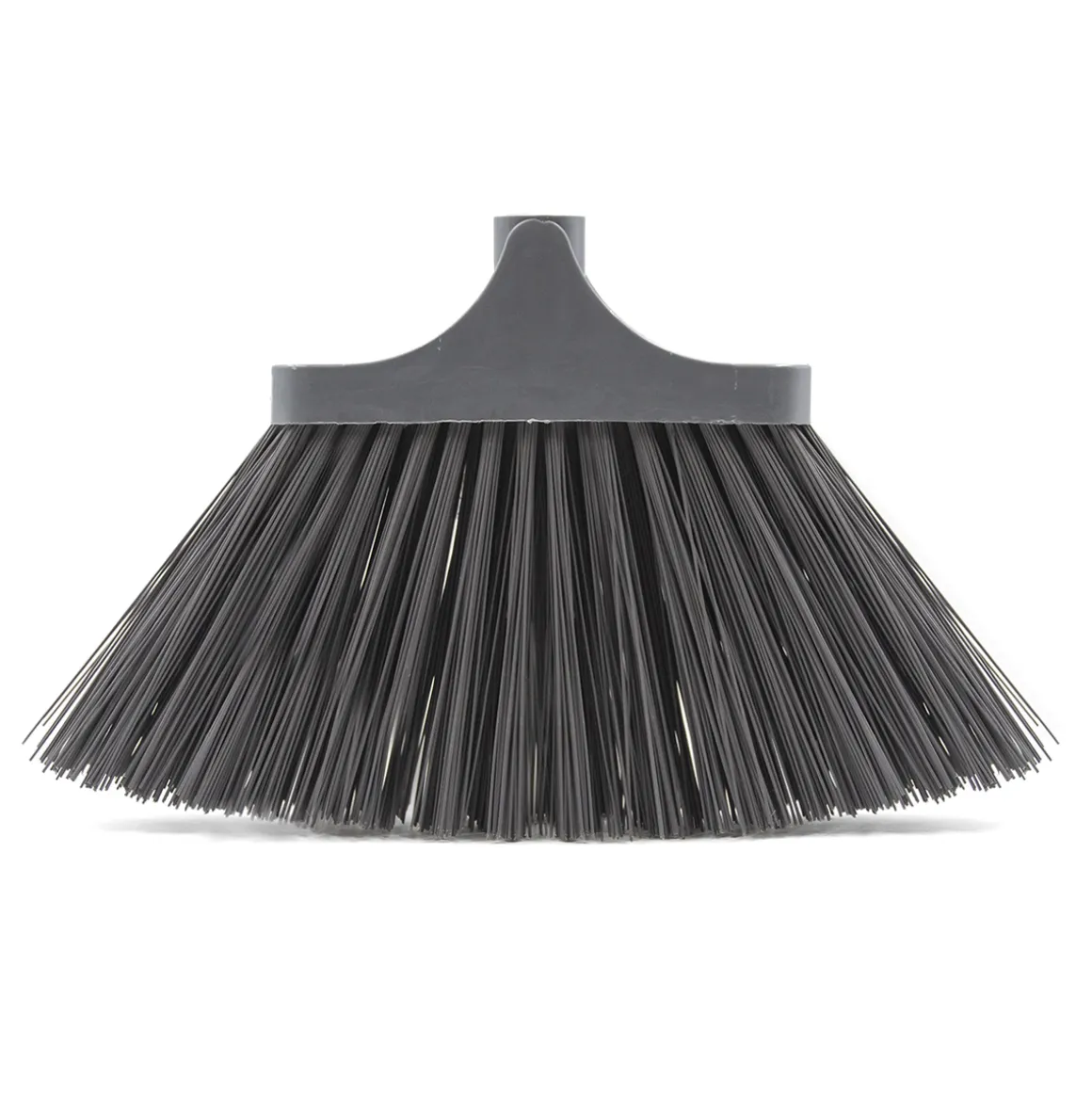 Escoba Dura De Pvc Gris