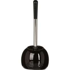Escobilla De Baño C/Soporte Galet Negra