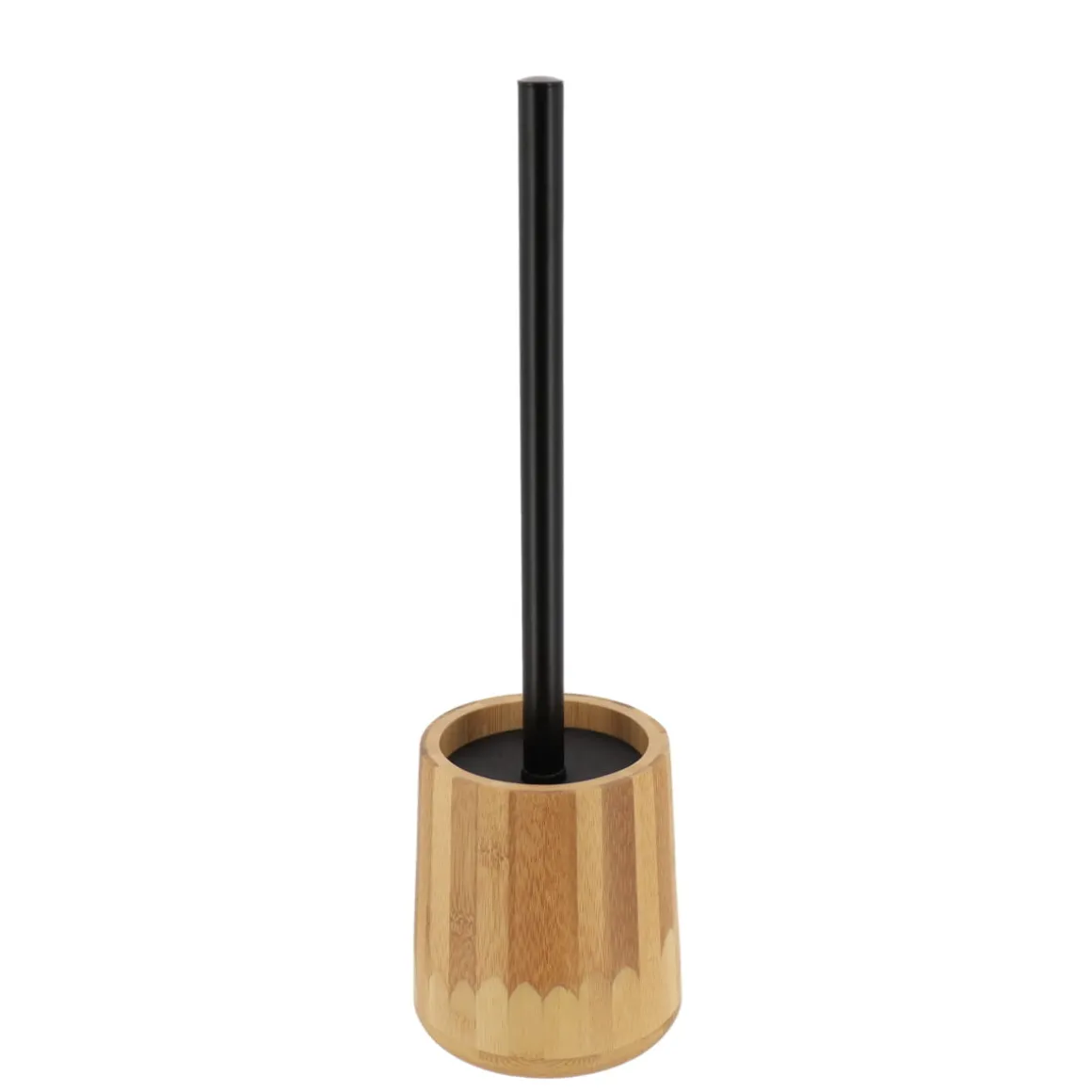 Escobilla De Baño Redonda De Bambú