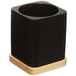 Escobilla De Baño Tribecart Bambú Negra