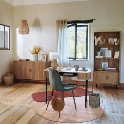 Escritorio Colva Beige Con 2 Puertas