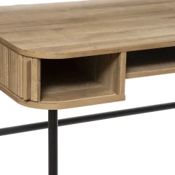 Escritorio Colva Beige Con 2 Puertas