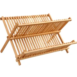 Escurreplatos de bambú