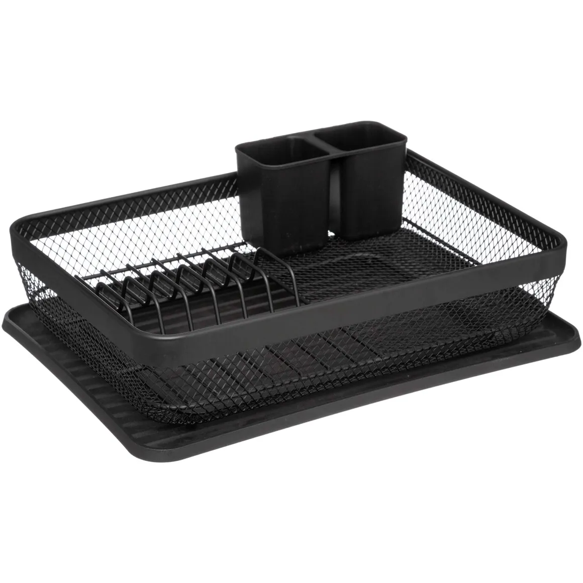 Escurreplatos Metal Negro 43x32x13.5Cm