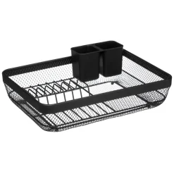 Escurreplatos Metal Negro 43x32x13.5Cm