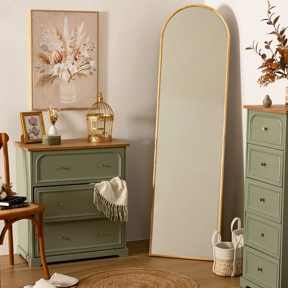 Espejo alto KIM con soporte 180cm