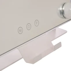 Espejo de baño blanco con luz led 43cm