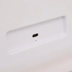 Espejo de baño blanco con luz led 43cm