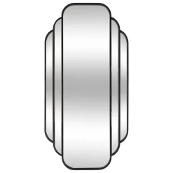 Espejo de pared BENEDITA negro 100x50cm