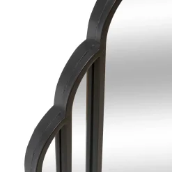 Espejo de pared BENEDITA negro 100x50cm