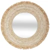 Espejo De Pared Celia Rafia Beige 68Cm