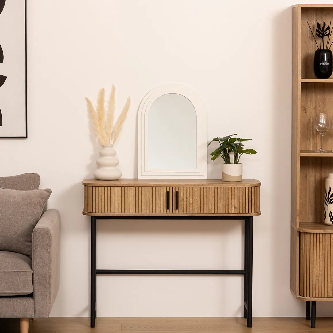 Espejo De Pared Emily Blanco 55cm